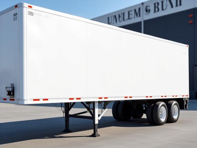 53-foot dry van trailer in a professional shipping environment